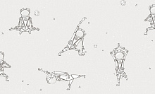 Детские чёрные обои Victoria Stenova Spaceman 285742