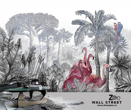 Фотообои в интерьере артикул Zoo 21, ZOO, Wall street
