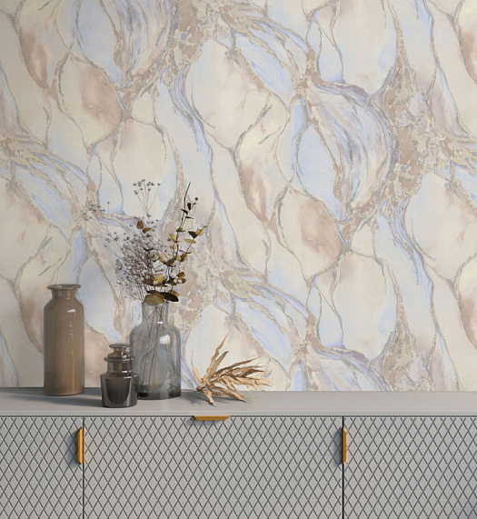 Обои в интерьере артикул 7222-03, Mineral, Euro Decor