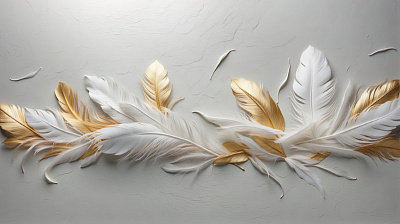 Панно AG-FT-001, Feathers, Design Studio 3D