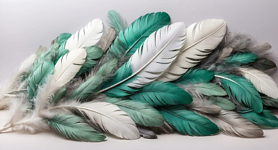 Панно AG-FT-021, Feathers, Design Studio 3D