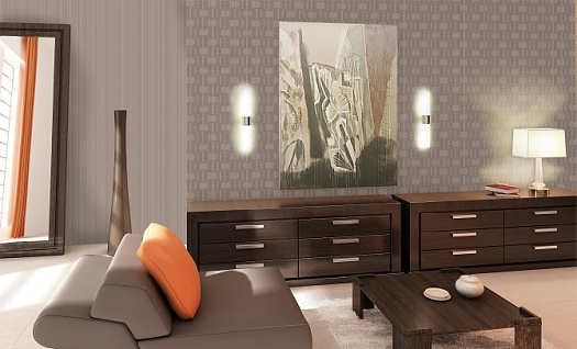 Обои в интерьере артикул 7198-48, 7137-82, Палитра, Палитра
